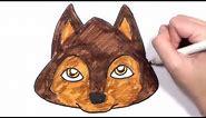 How to Draw a Cartoon Dog Face | MLT