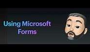 Using Microsoft Forms on iPad