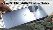Samsung Galaxy S21 Ultra 5G 512GB Phantom Titanium unboxing | First boot & basic setup |