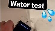 iPhone 5s water test