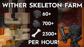Minecraft Wither Skeleton Farm - Over 60 Skulls Per Hour