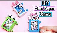 How to make cute miniature game from paper / Easy paper game / DIY paper game / mini game console