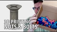 3D Printing Nuts & Bolts & Screws using Fusion 360 and McMaster-Carr