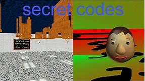 baldi basics all secrets code