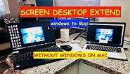 PC to Mac Screen Extend in 5 mins. Without Installing Windows on Mac!!
