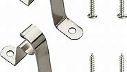 Kowibcl 7/16” Cafe Rod Brackets,Set of 2 Curtain Rod Brackets for mounting a Curtain Rod to The Wall,Nickel
