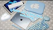 Ipad Air 4 Sky Blue unboxing & accessories ☁️