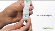 Using your OneTouch® Delica® Plus lancing device