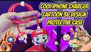 Cool iPhone & ipad Charger Cartoon 3D Design Protective Case 😍