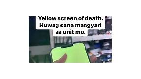 Yellow screen of death. Huwag sana mangyari sa unit mo. #iphonerepair #iphone | CeeJay Apple Services