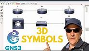 GNS3 Custom 3D Symbols and Templates like Cisco icons: CCNA | Python | Networking