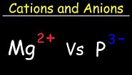 Cations and Anions Explained