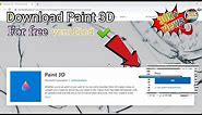 how to download latest paint 3D app in pc or laptop // new method.