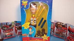 DISNEY PIXAR TOY STORY 2 WOODY TALKING MODEL KIT by THINKWAY TOYS VIDEO REVIEW