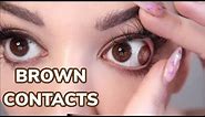 Brown Contact Lenses - Brown & Honey Freshlook Colorblends