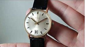1974 1975 Garrard men's vintage 9k gold watch with automatic movement