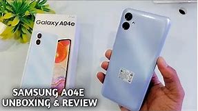 Samsung Galaxy A04e Unboxing & Review || Samsung A04e Camera Test | A04e light Blue