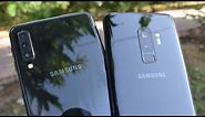 Samsung Galaxy A7 (2018) vs Galaxy S9 Plus - Speed Test!!!