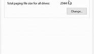 Set Paging File Size in Windows