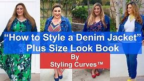 How to Style a Denim Jacket | Repurpose Summer Clothes | Plus Size Lookbook