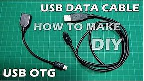 How to make usb OTG and data cable