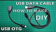 How to make usb OTG and data cable