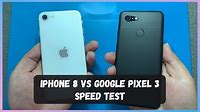 Google Pixel 3 VS iPhone 8 SPEED TEST | Android 12 vs iOS 15