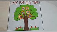Family tree for kids project/How to make your own simple family tree/How to draw family tree/DIY Fam
