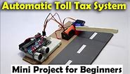 Arduino Project for Beginners: Toll Tax System using Arduino, Mini project, Servo & Ultrasonic Sensr