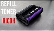 How to refill, reset toner cartridge for RICOH AFICIO SP 5200 SP 5210