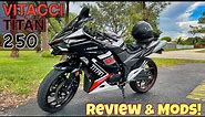 Vitacci Titan 250 - Chinese Motorcycle - [Full Review] - Max Speed - Mods & More!