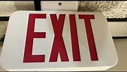 Easy step by step Exit sign install