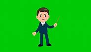 Businessman high quality animated green screen video 4k, 3D Animation, Ultra High Definition, 4k video Premium Quality
