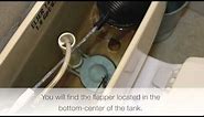 How to Test for and Fix a Leaky Toilet Flapper