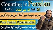 How to count in Persian Language 1 to 20 | Pronunciation in pure persian @JannaatEAdn