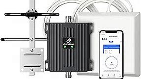 Cell Phone Signal Booster for Verizon and AT&T | Up to 4,500 Sq Ft | Boost 4G LTE 5G Signal on Band 12/13/17 | 65dB Dual Band Cellular Repeater with High Gain Antennas | FCC Approved