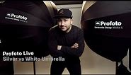 Profoto Live - Umbrella Showdown WHITE vs SILVER