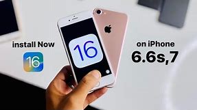 How to install iOS 16 on iPhone 6,6s,7 || install Now iOS 16