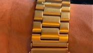 Gold Apple watch band from Amazon