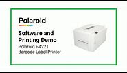 Polaroid P422T Barcode Label Printer - Software and Printing Demo