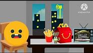 emoji eating burger while nuclear bomb