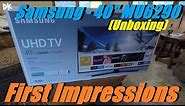 Samsung 6 Series - 40" MU6290 (Unboxing) First Impressions