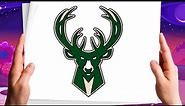 🆕 How To Draw Milwaukee Bucks Logo | NBA team logo drawing