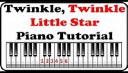 How to play Twinkle Twinkle Little Star - Playing Music By Numbers Piano Lesson