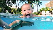 Funniest Moment Go Swimming Of Baby - Funny Baby Videos