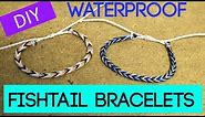 DIY Fishtail Braid Wax String Friendship Bracelet | Waterproof Bracelets Inspired by Pura Vida