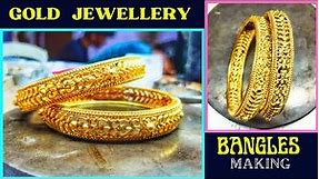 how to make gold bangle & bracelet | indian gold jewellery making | calcutta fancy jewellery