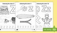 Letter Z Colouring Pages