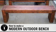 How to make a modern outdoor bench or coffee table from 2x4s