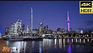 【4K HDR】Night Walk Auckland City New Zealand!